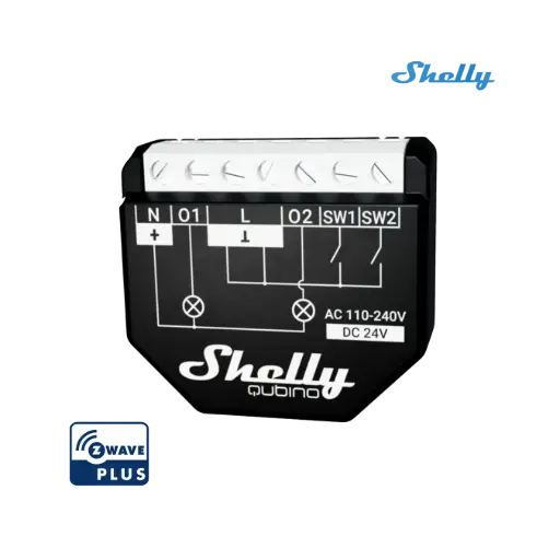 [3800235269015] Shelly Wave 2PM — Interruptor 2 canales con medición 
